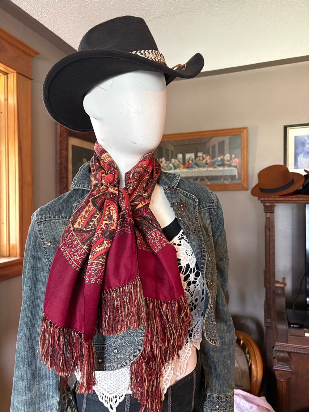 Vintage silk scarf